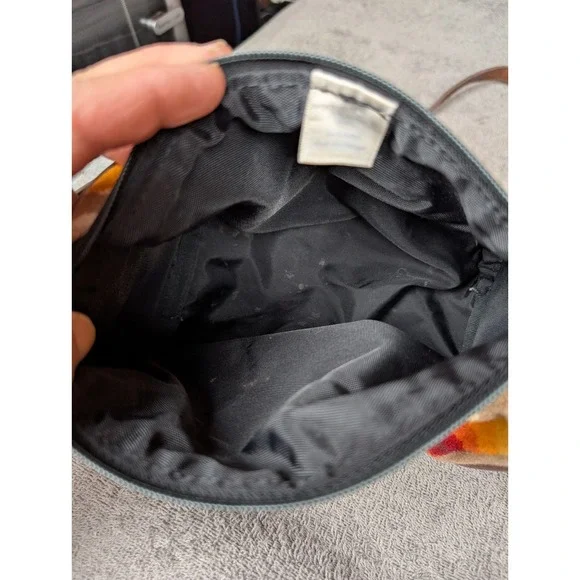 Pendleton Wool Crossbody Purse Bag Barrel Aztec Southwest leather Strap - Picture 8 of 11